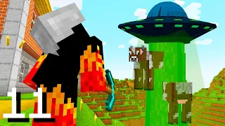 ATHOS FOI LEVADO POR ALIENIGENAS DO DISCO VOADOR NA SÉRIE DO MINECRAFT #11