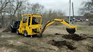 Новинка в модельном ряду Helper! "Мини петушок" Helper. Универсальный мини погрузчик-экскаватор!