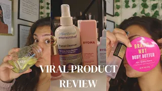 REVIEWING TIKTOK VIRAL PRODUCTS! IS IT REALLY WORTH THE $$$ ?? (ACNE SKINCARE, BODY, MAKEUP)