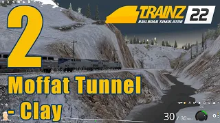 Part 2.  TRAINZ Railroad Simulator 2022 Moffat Route. AMTRAK Winter Park Express returning to Denver