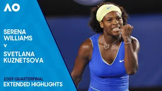 Serena Williams v Svetlana Kuznetsova Extended Highlights | Australian Open 2009 Quarterfinal