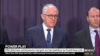 The NEG rebellion: Malcolm Turnbull dumps emissions targets from energy policy