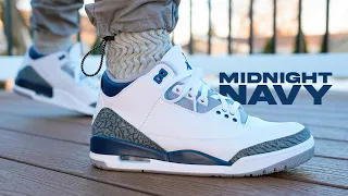 Air Jordan 3 MIDNIGHT NAVY Review & On Feet