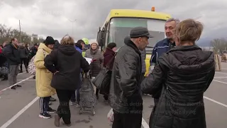 Evacuees relieved at making it out of Mariupol