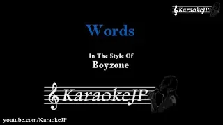 Words (Karaoke) - Boyzone