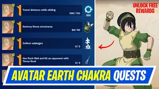 Fortnite Complete Earth Chakra Quests - How to EASILY Complete Avatar Elements Quests Challenges