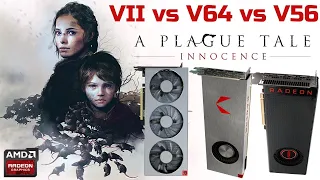 A Plague Tale: Innocence - 1440P Ultra | Radeon VII LC | Vega64 (UV) | Vega56 (UV) Stock Clocks