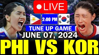 PHILIPPINES VS. SOUTH KOREA 🔴LIVE NOW -TUNE UP GAME | JUNE 07, 2024 | ALAS PILIPINAS #livenow