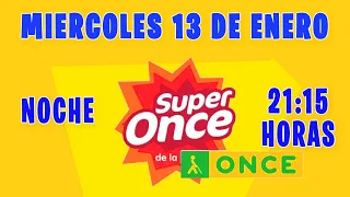 Resultado del sorteo Super Once de la Noche del Miercoles 13 de Enero de 2021