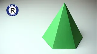 HOW TO MAKE A HEXAGONAL PYRAMID? RIGHT HEXAGONAL PYRAMID. PAPER PYRAMID. | #RAIDOTV