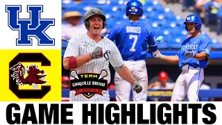 #2 Kentucky vs South Carolina Highlights | 2024 SEC Baseball Championships | NCAA Baseball