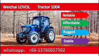 Weichai lovol tractor M1004 tracteur tpaktop