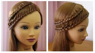 Belle coiffure facile à faire cheveux long/mi long 💎 Coiffure avec tresse 💎 simple et rapide