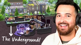 I built secret underground tunnels from The Sims 4 Werewolves