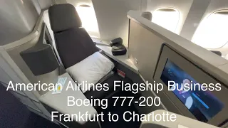 American Airlines Boeing 777-200 Business Class Review Frankfurt to Charlotte