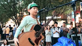 Unbelievable 8-year-old Kid Sean Song SHOCKS People on Busking (Justin King - Phunkdified )