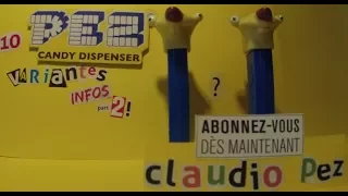 claudio, PEZ dispensers 10 variations part 2 candy, bonbons distributeurs