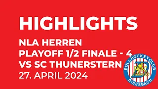 Highlights NLA HERREN Playoff 1/2 Finale - Spiel 4: RHC Diessbach vs SC Thunerstern (7-11)