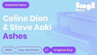 Céline Dion, Steve Aoki - Ashes (Karaoke Piano)