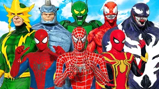 TEAM SPIDER-MAN (Far From Home) vs TEAM SINISTER SIX - EPIC SUPERHEROES WAR