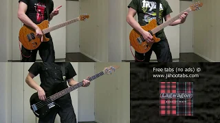 Lagwagon - Alien 8 : guitar & bass cover (playthrough) by JiiHoo