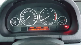 BMW X5 e53 3.0D 2006 cold start -20C m57 engine