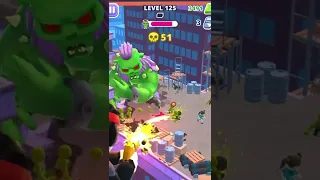 Heli Monsters 🦖🔫👮🚁 Level 125 #youtubeshorts #run #monsters