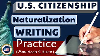 2022 U.S. Citizenship Official Writing Test Practice (American Citizen) United States