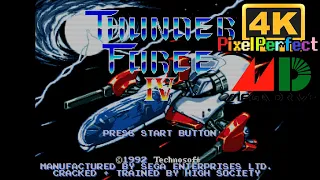 (PIXEL PERFECT 4K 60FPS) Thunder Force IV - MEGA DRIVE Longplay
