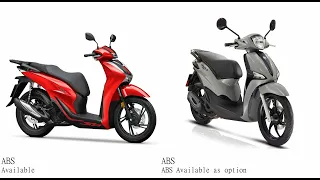 Honda SH 125 vs Piaggio Liberty 150 Test specification comparison