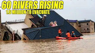 China flood: 1.6 million people had to be evacuated, 156 people died as more than 60 rivers rising