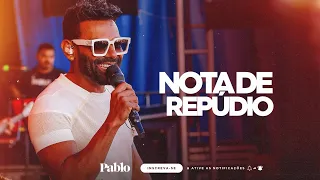 PABLO - NOTA DE REPÚDIO