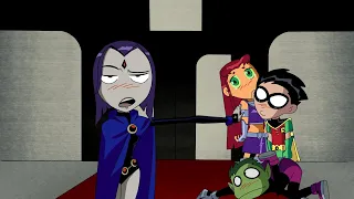 Teen Titans Cheering Up Cyborg - Teen Titans "Only Human"