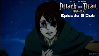 Hanji greets Marley Attack on Titan Season 4 Episode 9 Eng Dub