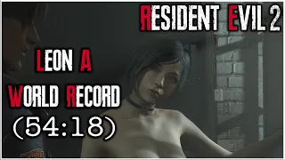 Resident Evil 2 Remake - Leon A Speedrun Former World Record - 54:18