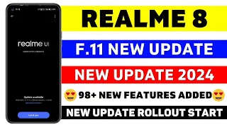 Realme 8 F.11 Update | Realme 8 New Update | Realme 8 Update | Realme 8 New Update Features