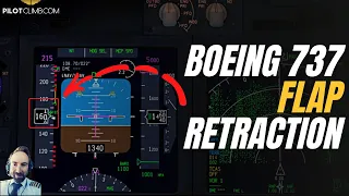 What Does An Airline Pilot Check During Flap Retraction? - [Boeing 737 Take-off]