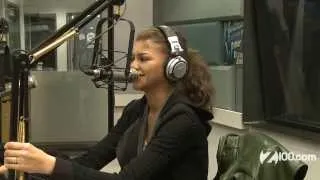 Val Chmerkovskiy Pranks Zendaya on Z100 Radio 2/12/14