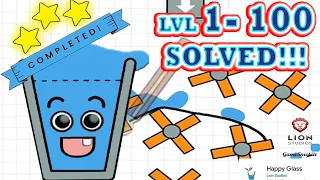 Lvl 1- 100 (Happy Glass) COMPLETE SOLUTION!!