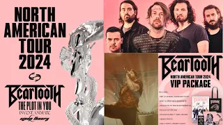 Beartooth 2024 headlining tour w/ The Plot In You, with Invent Animate and Sleep Theory