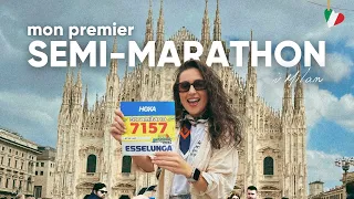 Je cours mon premier semi-marathon à Milan ! 🇮🇹  De 0 à 21km en 8 semaines d'entrainement 🏃‍♀️