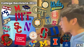 college decision reactions 2023 | cs ~ ivies, t20s, ucs, + more