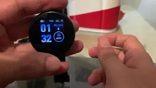 Smartwatch d18 review completo y problema de sincronizacion resuelto en version redonda y cuadrada