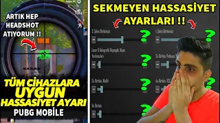 SEKMEYEN HASSASİYET AYARLARI - Tüm Oyunculara Ve Cihazlara Uygun - PUBG Mobile