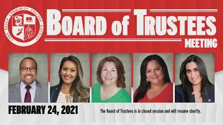 LBCCD - Board of Trustees Meeting - February 24, 2021