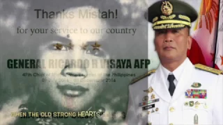 PMA Matikas Class of 1983 salutes former CSAFP Gen Bong Visaya - with "Strong Hearts"