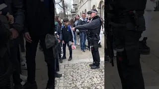 PLEASE SHOW YOUR RESPECT! ARMED POLICE AT HORSE GUARDS