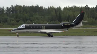 4K| Jetflite Gulfstream G150 OH-WIL At Tampere-Pirkkala