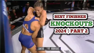MMA Knockouts Best Finishes | 2024 | Part 2