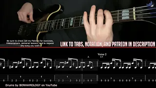 Led Zeppelin - Immigrant Song (Bass Line w/tabs and standard notation)